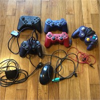 Lot of Mixed Untested Video Game Controllers
