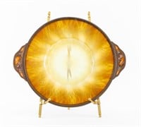 Louis C. Tiffany Furnaces Inc. Favrile Glass Plate