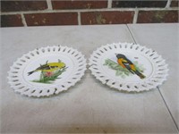 Pair of 7" Bird Plates
