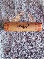 1 Roll Of 1940 Wheat Pennies