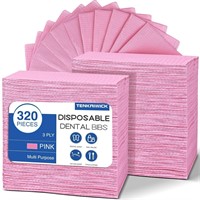 320 Pack Disposable Dental Bibs 13"x18"