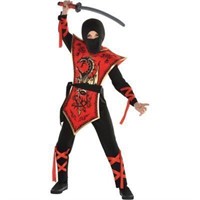 Boys Ninja Red Dragon Costume (SM 4-6)
