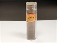 Roll of 1939 Wheat Pennies