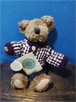 Boyd's collectible bear in a brown and cream
