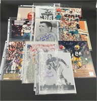 10 Autographed Signed Football Photos (some COA's)