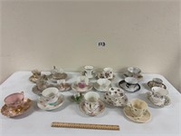 Collectors Cups and Saucers  As Shown