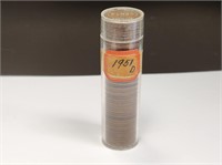 Roll of 1951-D Wheat Pennies