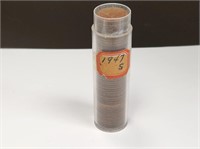 Roll of 1947-S Wheat Pennies