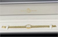 Baume & Mercier Ladies 14 KT Watch, Diamond Bezel