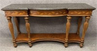 Marble Top Hall Console Table