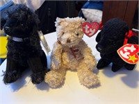 Set of three beanie babies