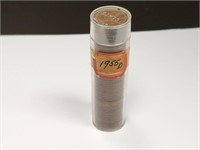 Roll of 1955-D Wheat Pennies