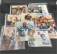 10 Autographed Signed Football Photos (some COA's)