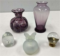 Five Pieces of Glass Home Decor