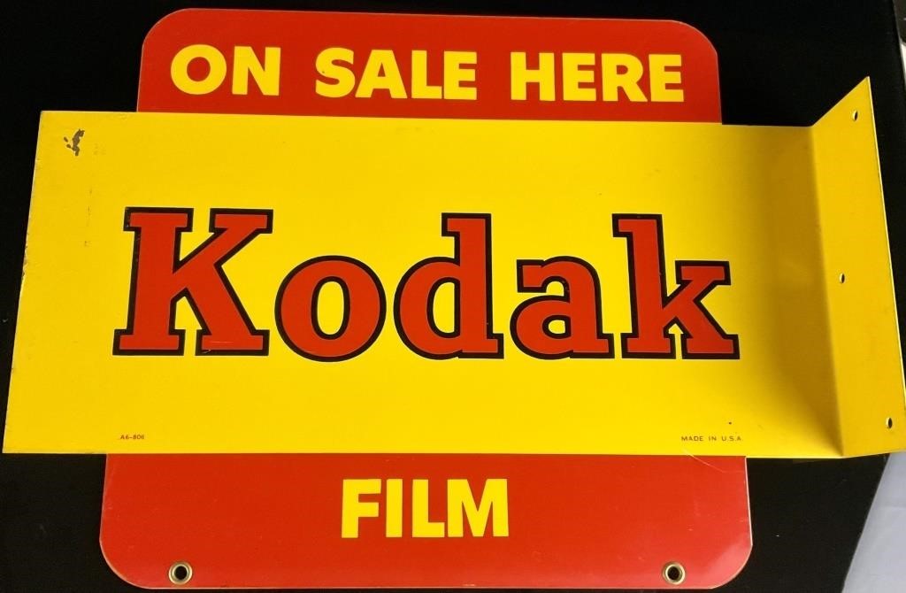 "On Sale Here" Kodak Film Flange Sign