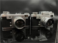 Lot of a Ziess Contax IIA and Contax IIIA