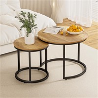 Nesting Coffee Table Set of 2, 23.6"