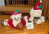 Pair of Christmas Dolls