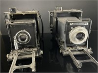 Lot of (2) WWII U.S. Army Graflex Cameras PH-47