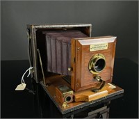 Sears, Roebuck Folding Camera, Red Leather Bellows
