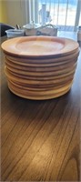 Set of 12 wooden plates