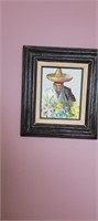 Man in Sombrero painting