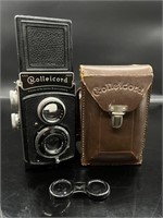 Rolliecord TLR with Case Zeiss 75mm f/4.5