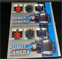 Lot of 2 80's Toy Cameras, The Convertible