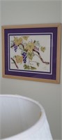 Embroidered Grape Wall Art