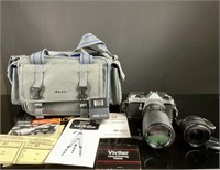 Pentax ME Super SLR Camera w/ manual & accessories
