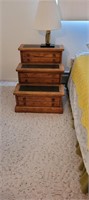 "Step" side tables with drawers