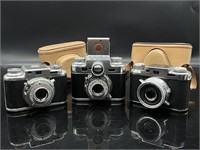 Lot of 3 Bosley Cameras, B22, Model C TLR