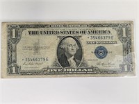1935-E $1 Silver Certificate Star Note F+