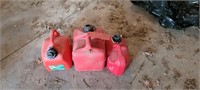 3 small gas cans