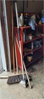 hand tools, broom, scraper, hose attachment