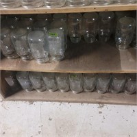 Bottom shelf canning jars