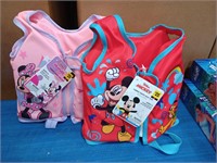 Boys and girls Mickey and Minnie swim vest