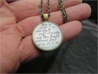 Proverbs 31:25 Necklace