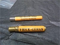 2 Bullet Pencils (1 missing pencil - see photos)