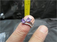 Double Heart Ring Size 6