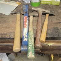 Hammers and pry bar