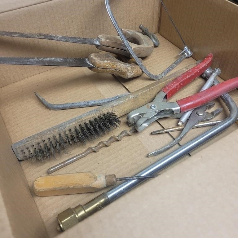 Wire brush and saws