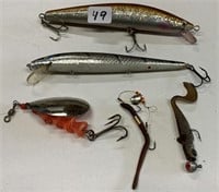 Assortment of 5 Fishing Items