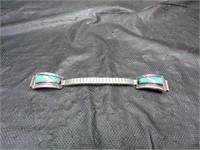 Sterling Silver Watch Band Cuffs with Turquoise &