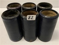 6 Antique Gramaphone Cylinder Records