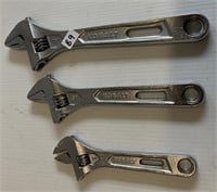 3 New Kobalt Adjustable Wrenches (NO SHIPPING)