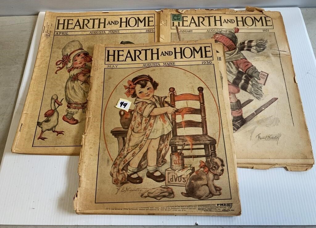 1921,1925,1930 Hearth & Home Magazines