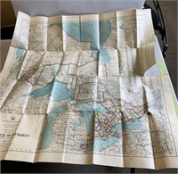 1930 Ontario Map (as seen) see photos