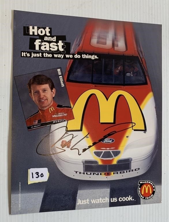McDonalds Racing Team Card(Bill Elliott)