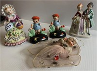 Vintage Christmas Angel & Ornaments